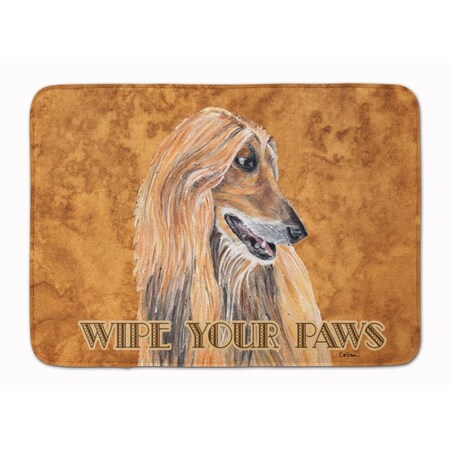 Carolines Treasures Afghan Hound Wipe your Paws Machine Washable Memory Foam Mat SC9509RUG